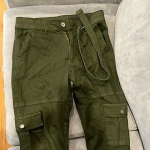 Hunter green high waisted pants
